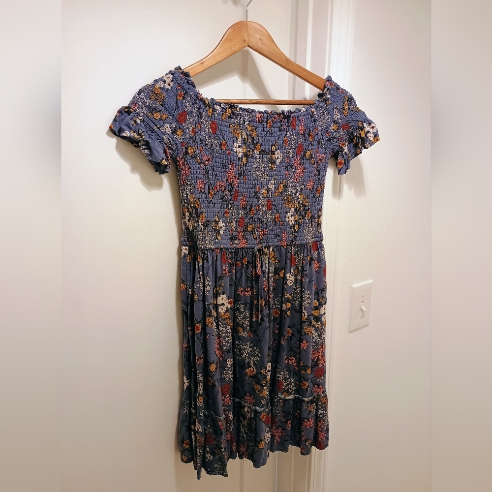 Xhilaration Floral Smocked Mini Dress